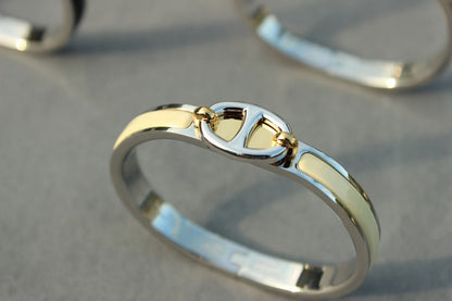 [LuxJewelry]CLIC CHAINE SILVER BRACELET