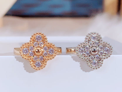 [LuxJewelry]CLOVER DIAMOND RING