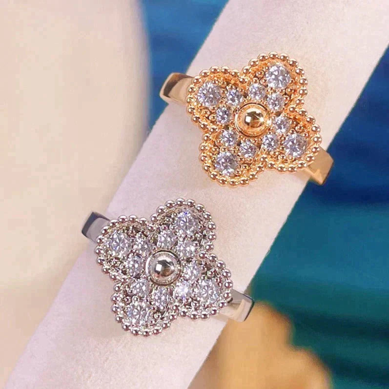 [LuxJewelry]CLOVER DIAMOND RING