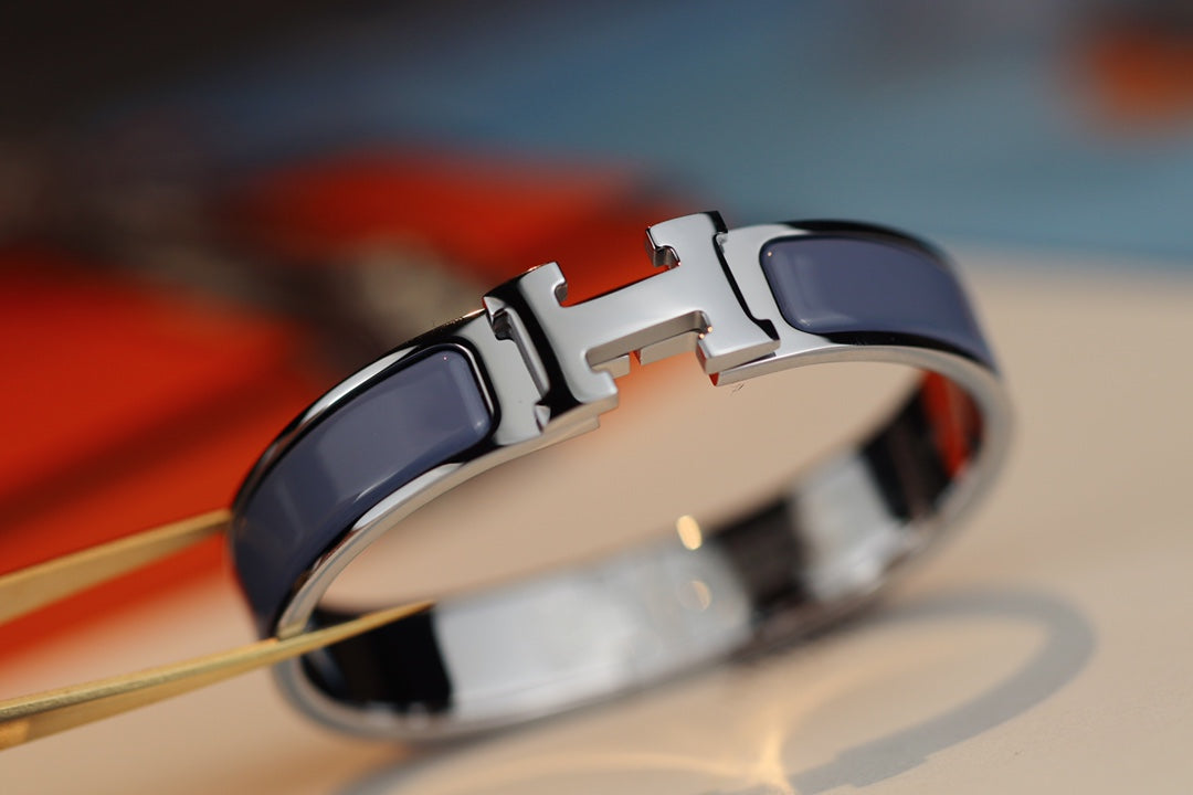 [LuxJewelry]H BRACELET 12MM BLUE GRAY