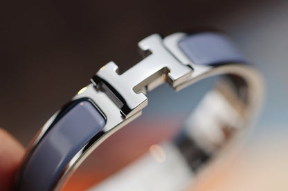 [LuxJewelry]H BRACELET 12MM BLUE GRAY