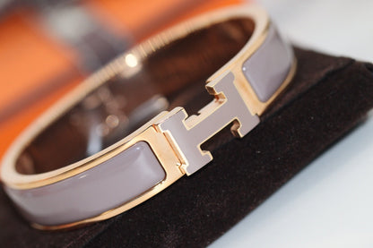 [LuxJewelry]H BRACELET 12MM BROWN