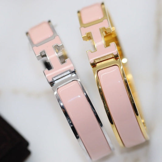 [LuxJewelry]H BRACELET 12MM PINK