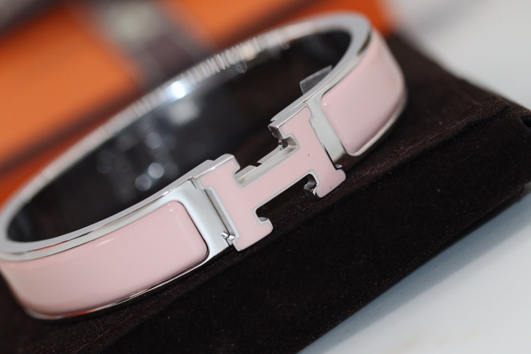 [LuxJewelry]H BRACELET 12MM PINK