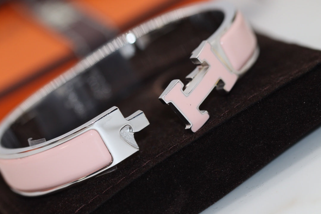[LuxJewelry]H BRACELET 12MM PINK