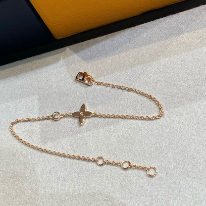 [LuxJewelry]STAR DIAMOND PINK GOLD BRACELET