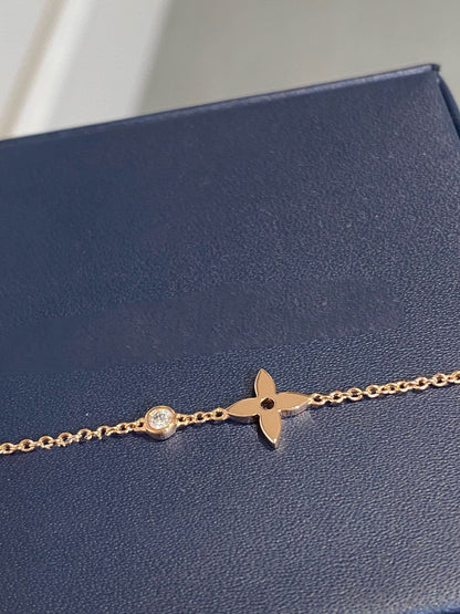 [LuxJewelry]STAR DIAMOND PINK GOLD BRACELET