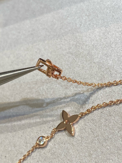 [LuxJewelry]STAR DIAMOND PINK GOLD BRACELET