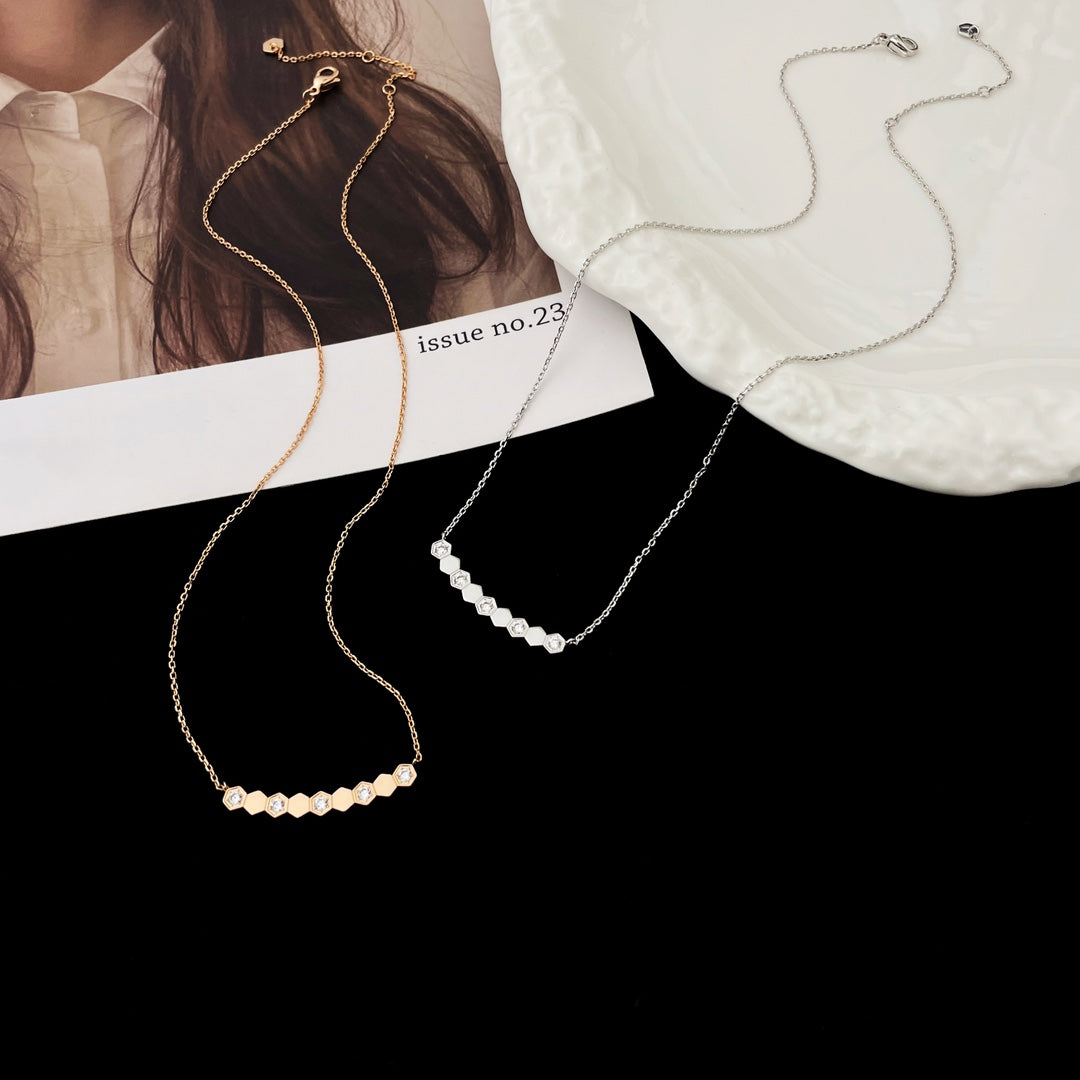[LuxJewelry]BEE MY LOVE DIAMOND NECKLACE