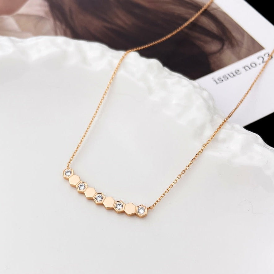 [LuxJewelry]BEE MY LOVE DIAMOND NECKLACE