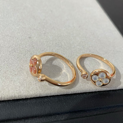 [LuxJewelry]SUN 1 DIAMOND PINK MOP RING