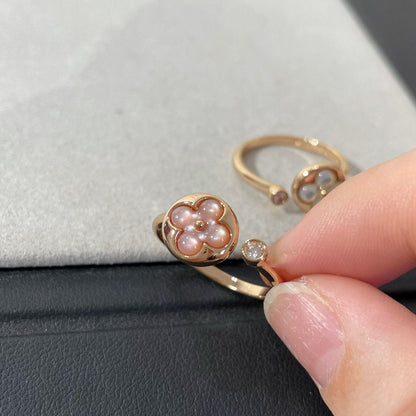 [LuxJewelry]SUN 1 DIAMOND PINK MOP RING