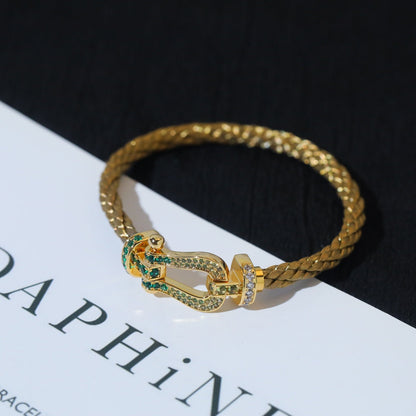 [LuxJewelry]FORCE 10 GOLD GREEN DIAMOND PAVED