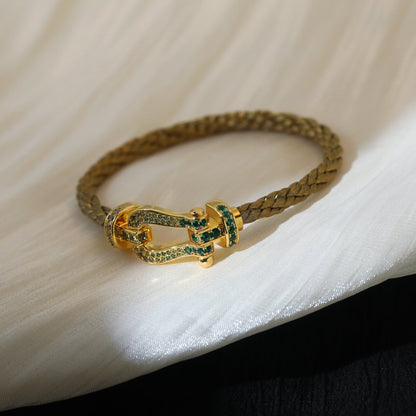 [LuxJewelry]FORCE 10 GOLD GREEN DIAMOND PAVED