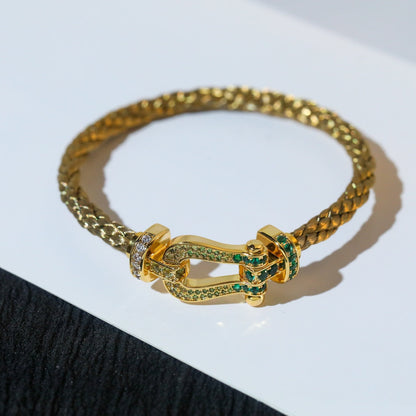 [LuxJewelry]FORCE 10 GOLD GREEN DIAMOND PAVED