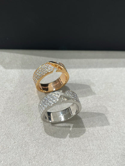 [LuxJewelry]LIENS EVIDENCE  DIAMOND PAVED RING