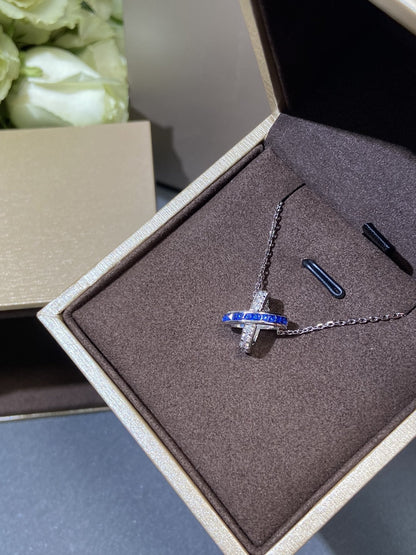 [LuxJewelry]LIENS DIAMOND SILVER NECKLACE