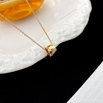 [LuxJewelry]BEE MINI PEDANT DIAMOND NECKLACE