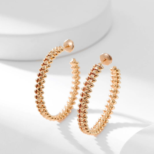 [LuxJewelry]CLASH HOOP EARRINGS