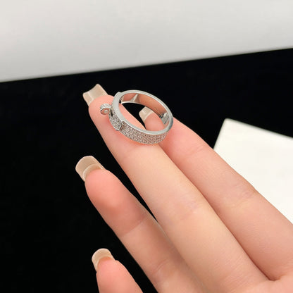 [LuxJewelry]KELLY SILVER DIAMOND RING