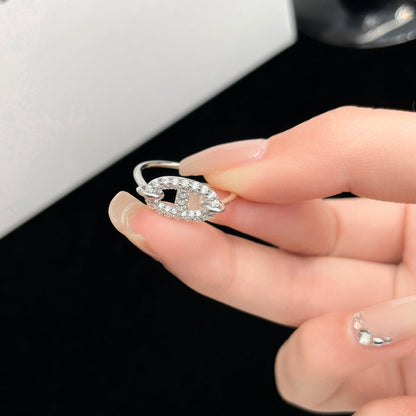 [LuxJewelry]RONDE SMALL SILVER DIAMOND RING