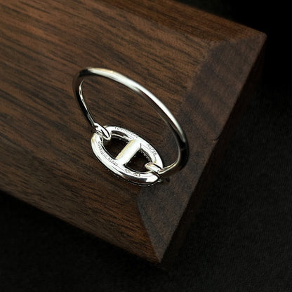 [LuxJewelry]RONDE SMALL SILVER DIAMOND RING