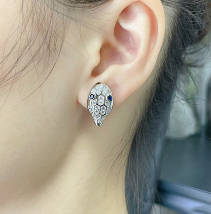 [LuxJewelry]SERPENT DIAMOND STUD EARRINGS