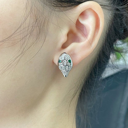 [LuxJewelry]SERPENT DIAMOND STUD EARRINGS