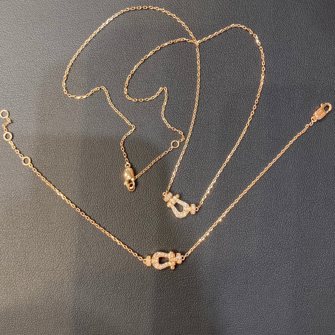 [LuxJewelry]FORCE 10 DIAMOND PINK GOLD NECKLACE MINI MODEL