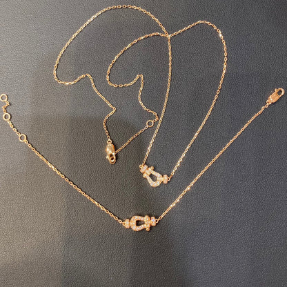 [LuxJewelry]FORCE 10 DIAMOND PINK GOLD NECKLACE MINI MODEL