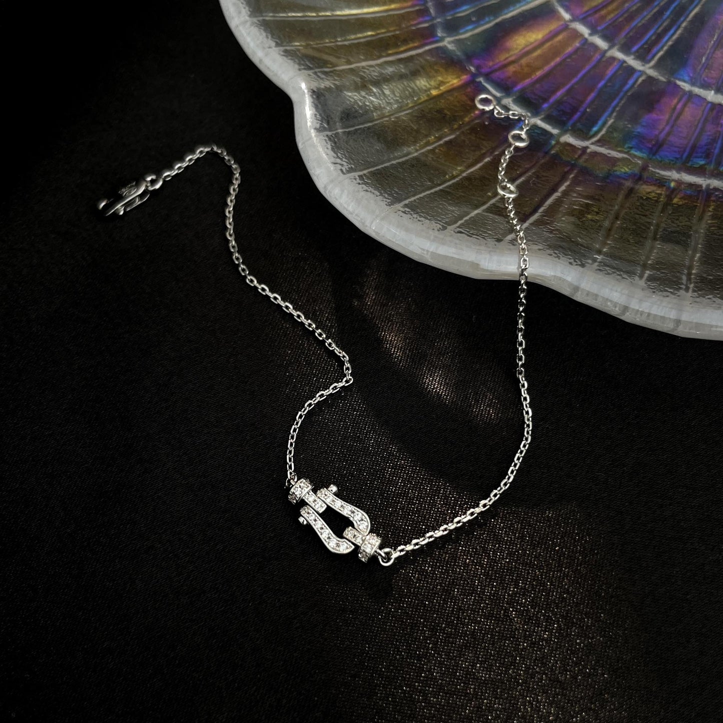 [LuxJewelry]FORCE 10 FULL DIAMOND BUCKLE CHAIN LINK MINI MODEL