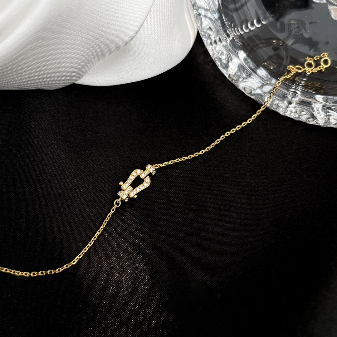 [LuxJewelry]FORCE 10 FULL DIAMOND BUCKLE CHAIN LINK MINI MODEL