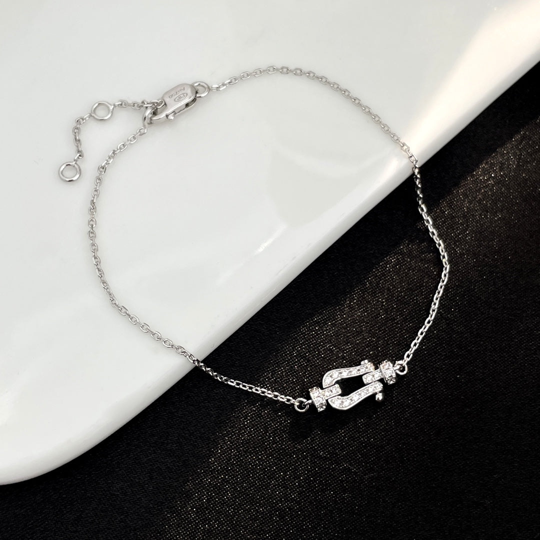 [LuxJewelry]FORCE 10 FULL DIAMOND BUCKLE CHAIN LINK MINI MODEL