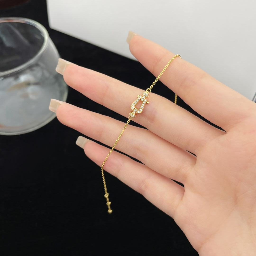 [LuxJewelry]FORCE 10 FULL DIAMOND BUCKLE CHAIN LINK MINI MODEL