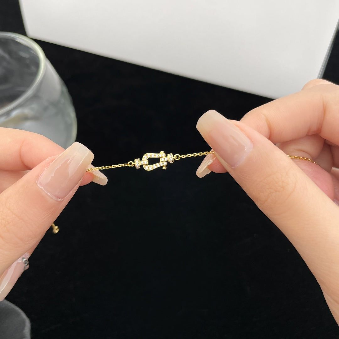 [LuxJewelry]FORCE 10 FULL DIAMOND BUCKLE CHAIN LINK MINI MODEL