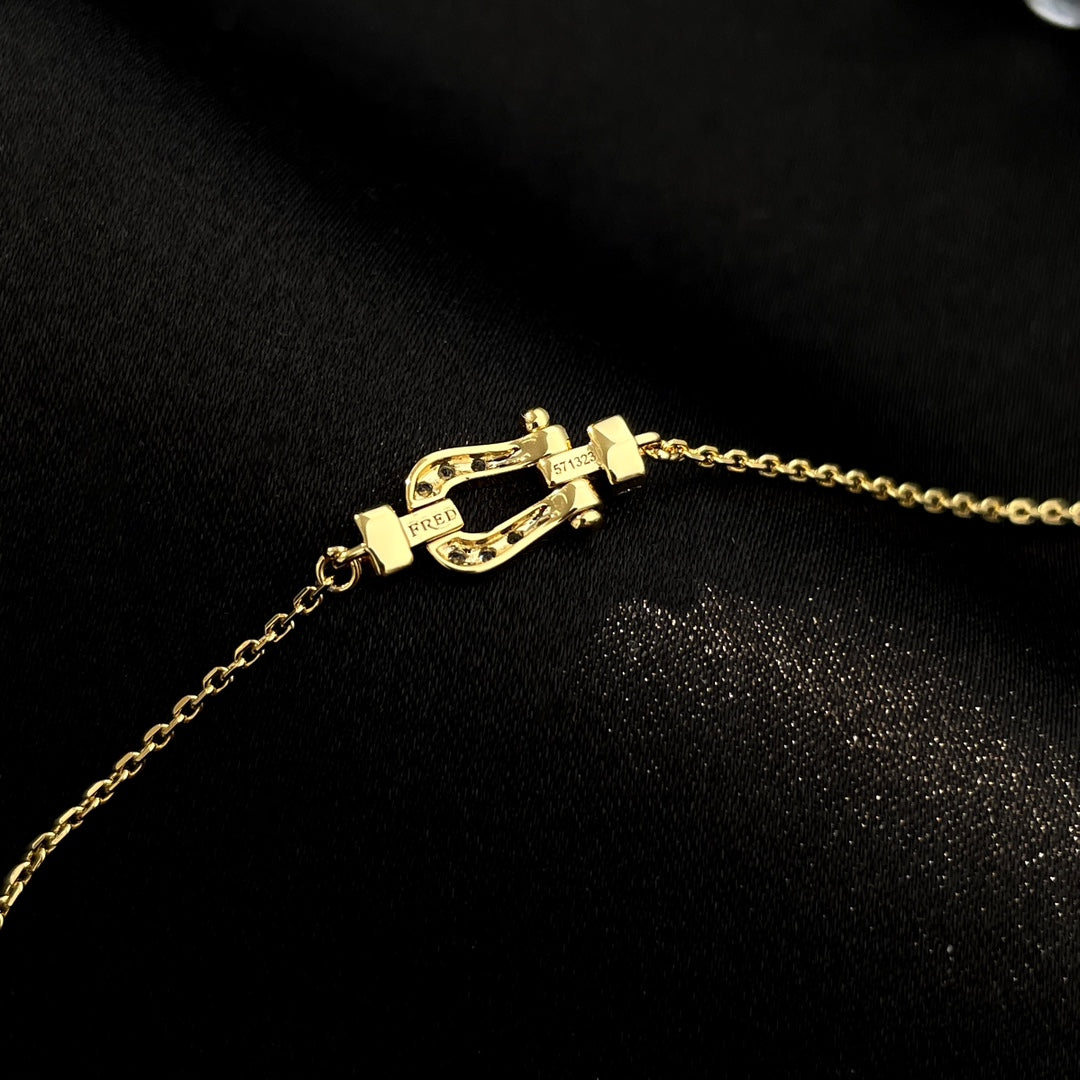 [LuxJewelry]FORCE 10 FULL DIAMOND BUCKLE CHAIN LINK MINI MODEL