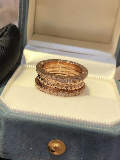 [LuxJewelry]ZERO 1 ROCK DIAMOND PINK GOLD
