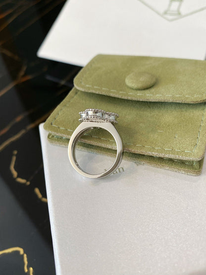 [LuxJewelry]CLOVER SILVER RING