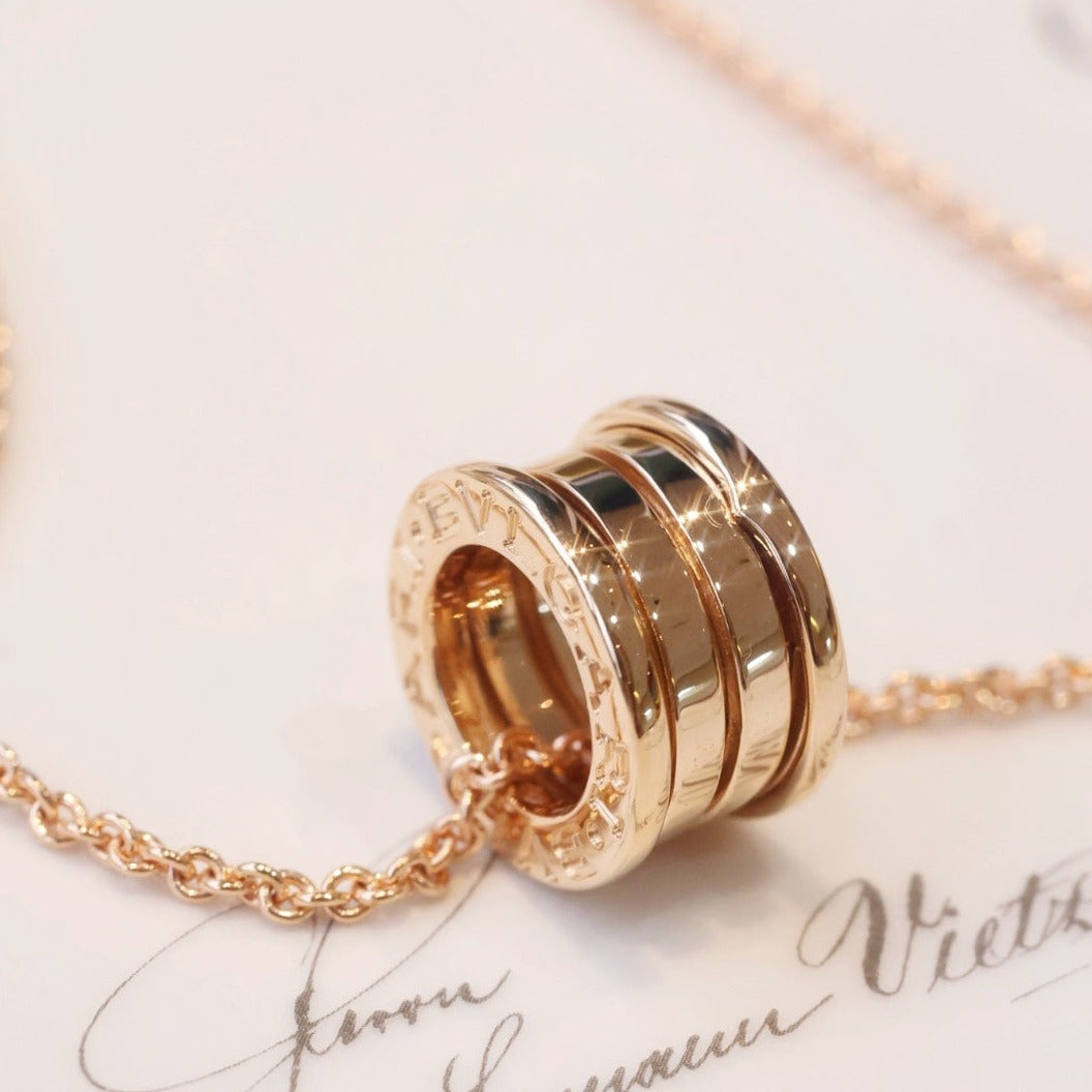 [LuxJewelry]ZERO 1 PINK GOLD NECKLACE