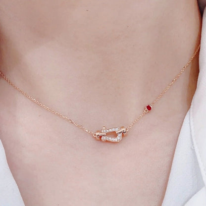 [LuxJewelry]FORCE 10 DIAMOND PINK GOLD NECKLACE