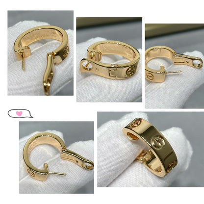 [LuxJewelry]LOVE 5.5MM EARRINGS