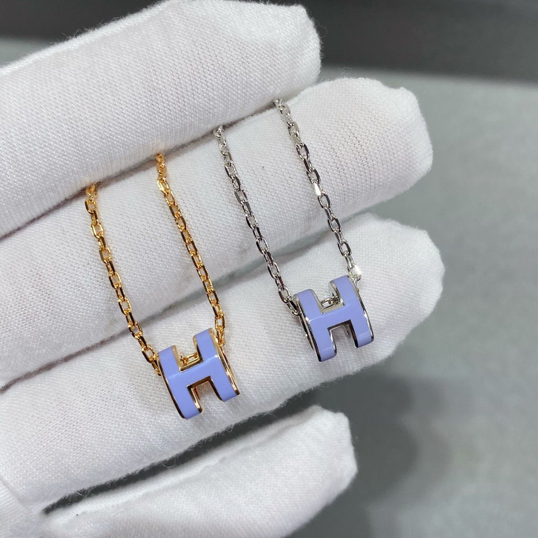 [LuxJewelry]MINI POP H NECKLACE