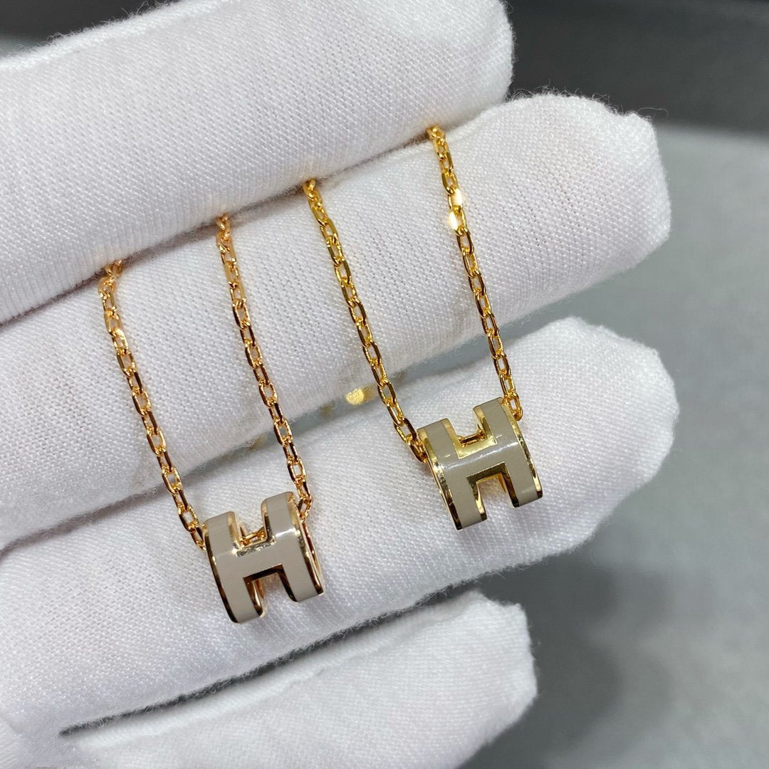 [LuxJewelry]MINI POP H NECKLACE