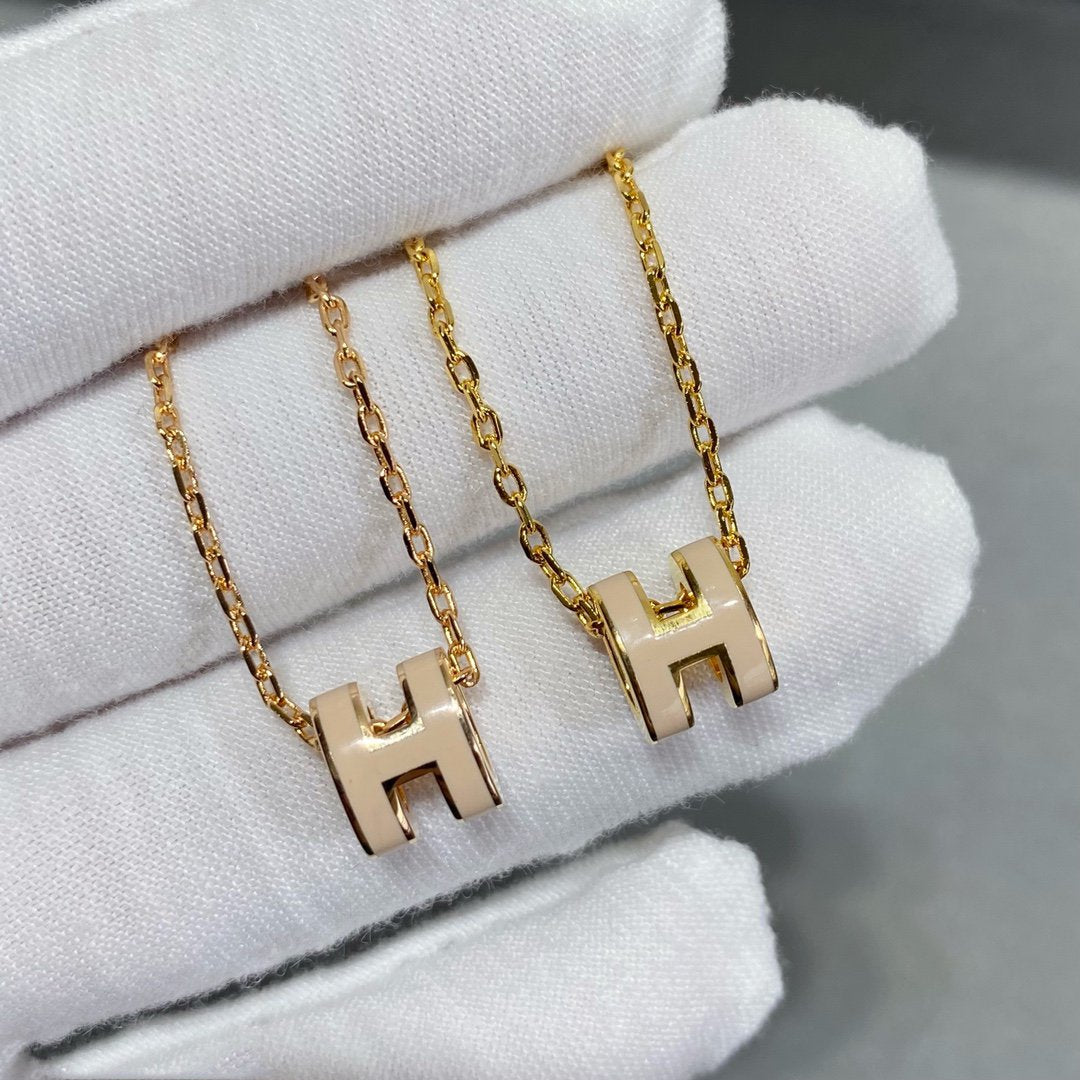 [LuxJewelry]MINI POP H NECKLACE