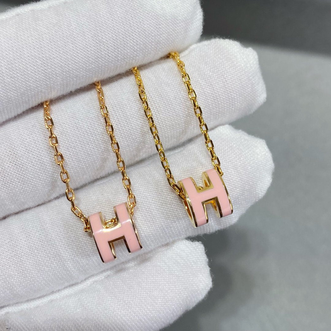 [LuxJewelry]MINI POP H NECKLACE