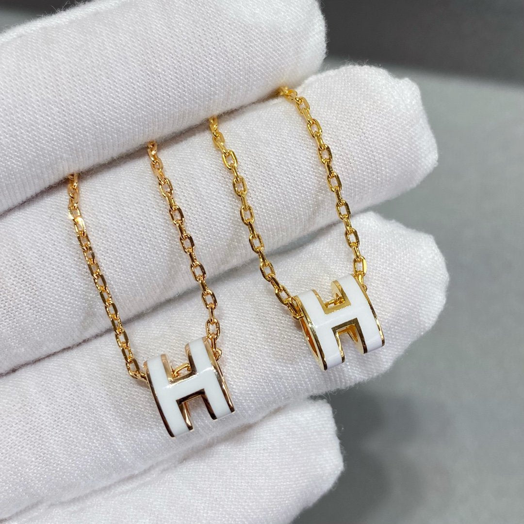 [LuxJewelry]MINI POP H NECKLACE
