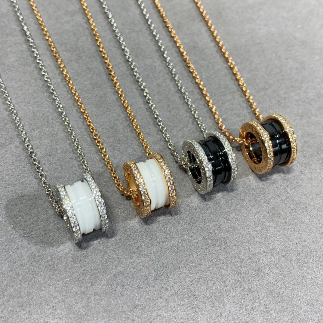 [LuxJewelry]ZERO 1 DIAMOND CERAMIC NECKLACE