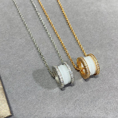 [LuxJewelry]ZERO 1 DIAMOND CERAMIC NECKLACE