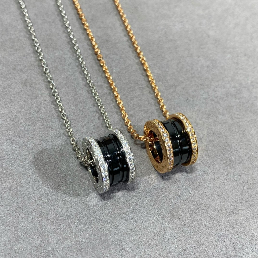 [LuxJewelry]ZERO 1 DIAMOND CERAMIC NECKLACE