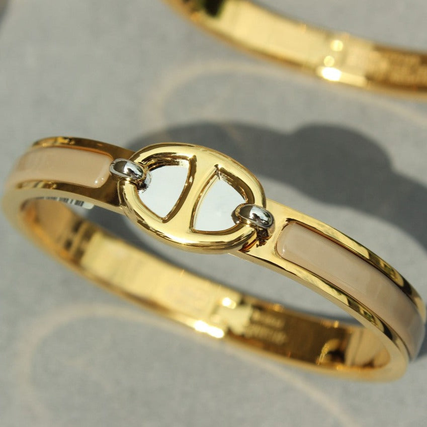 [LuxJewelry]CLIC CHAINE GOLD BRACELET